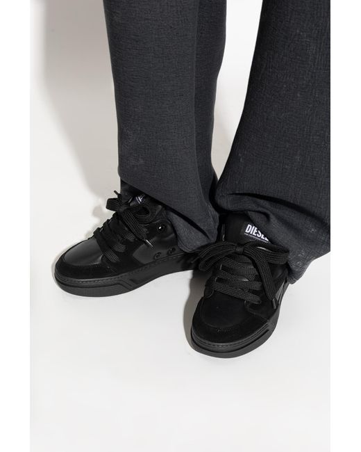 DIESEL Black 'S-D-Ollie Low' Sports Shoes for men