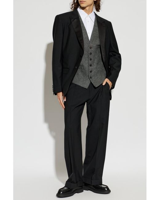 DSquared² Gray Wool Vest for men