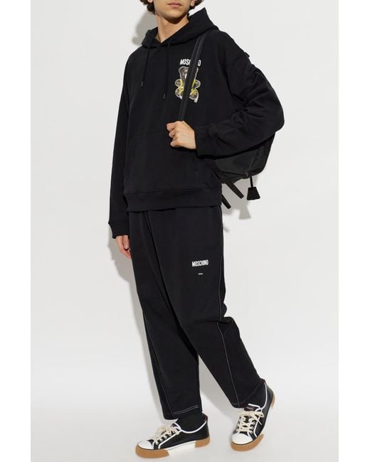 Moschino Black Hoodie for men