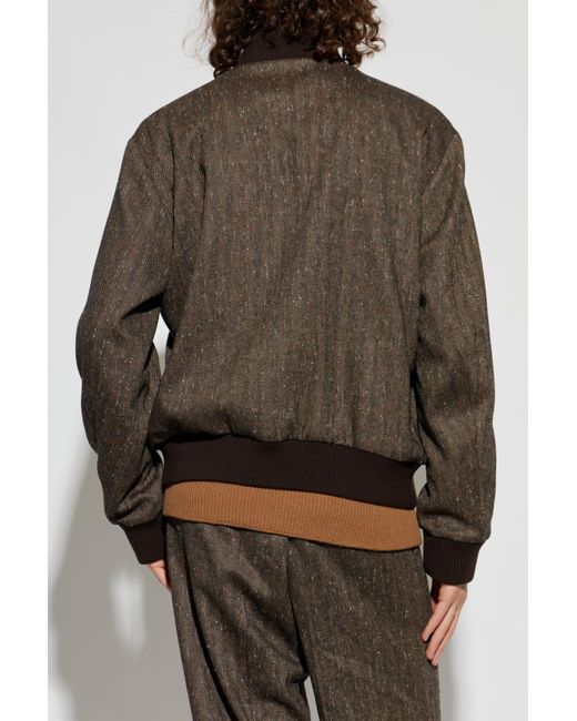 DSquared² Brown Herringbone Pattern Jacket for men