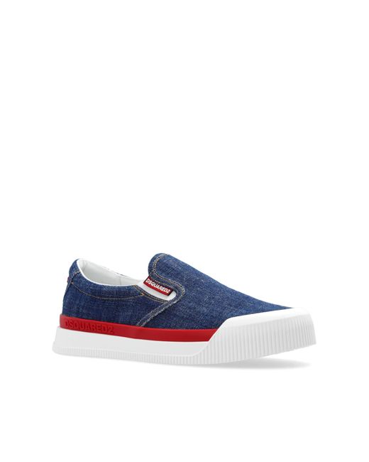 DSquared² Blue 'new Jersey' Slip-on Shoes, for men