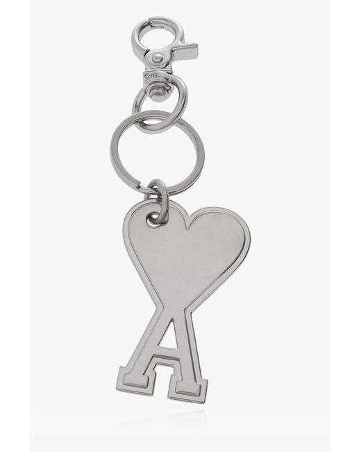 AMI White Keyring With Logo