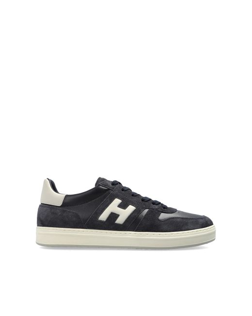 Hogan Black Sports Shoes 'H-Tv' for men
