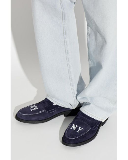 Duke & Dexter Blue "Wilde" Loafers for men