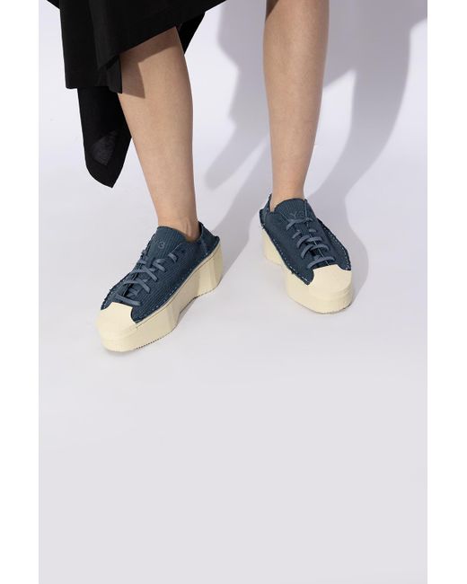 Y-3 Blue 'kyasu Lo' Platform Sneakers, for men