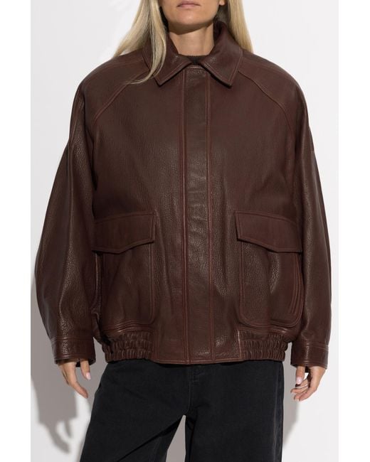 Rohe Brown Leather Jacket