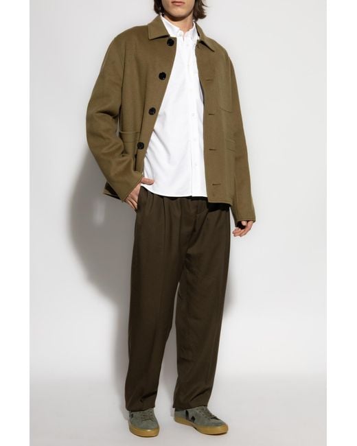 AMI Green Wool Jacket for men