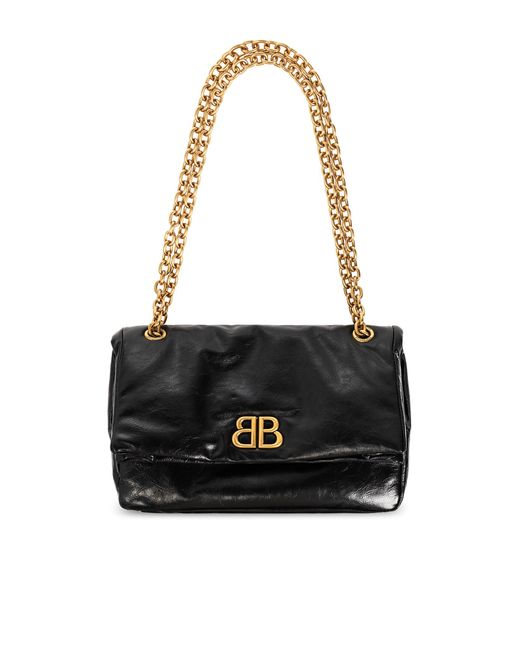 Balenciaga Black 'Monaco' Shoulder Bag