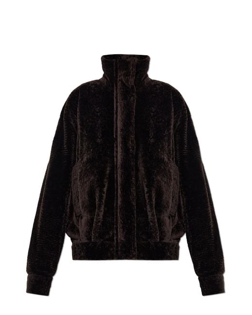 Arma Black Sheepskin Coat 'Paula'