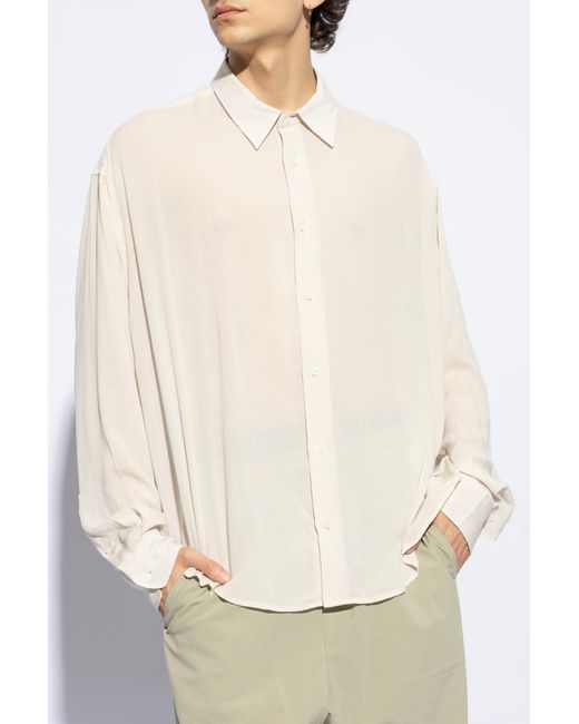 AMI White Long-Sleeved Shirt for men