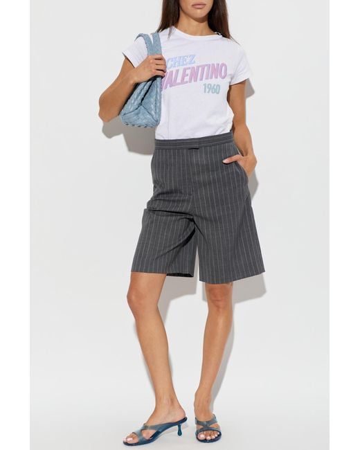 Valentino Garavani White T-Shirt With Logo