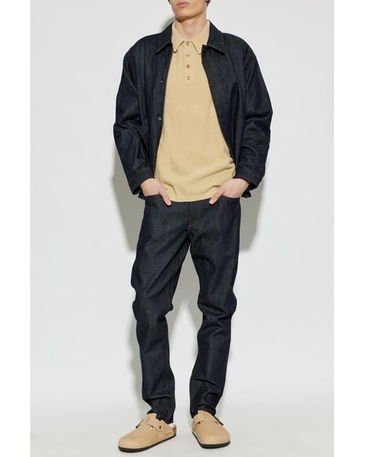 Rag & Bone Blue Denim Jacket With Logo Appliqué for men
