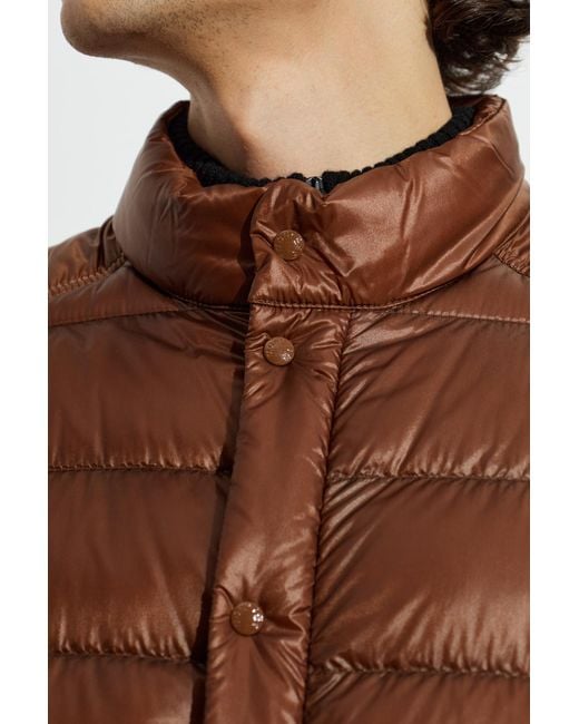 Moncler Brown Down Jacket "Selves" for men