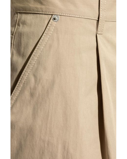 Moschino Natural Pants With Logo for men