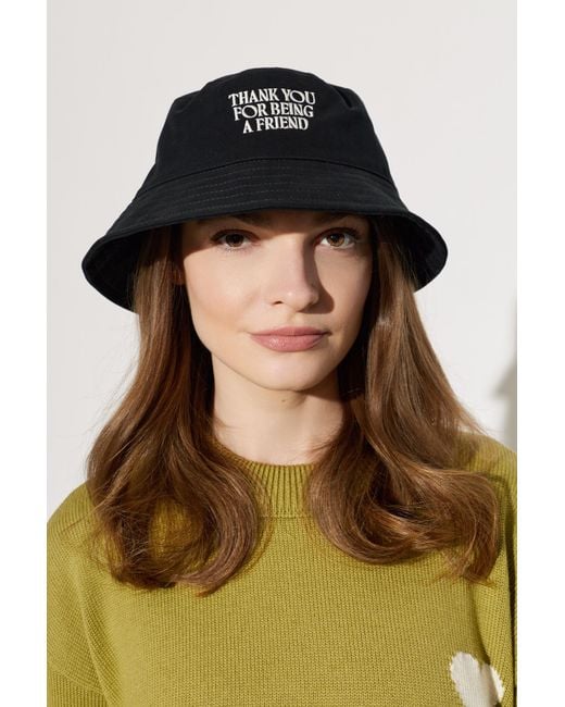 AMI Black Hat With Embroidered Lettering