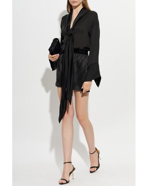 Tom Ford Black Silk Shorts