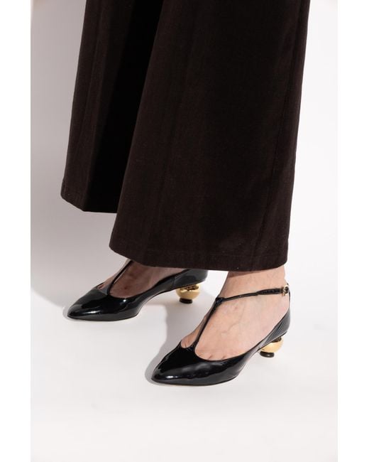 Ferragamo Black Heeled Shoes 'Tania'