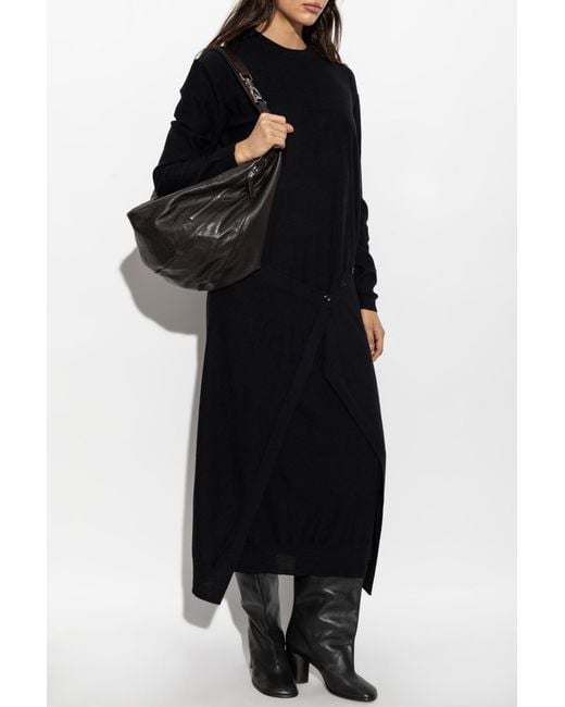 Lemaire Black Wool Dress