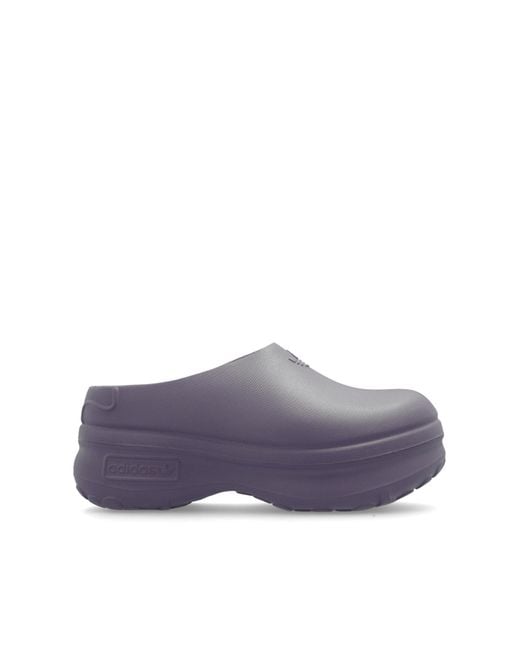 Adidas Originals Purple 'adifom Stan Smith' Platform Slides,
