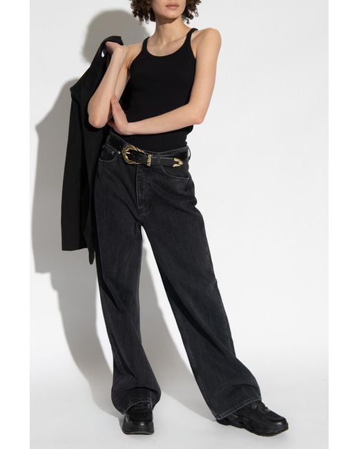 IRO Black 'Palisso' Ribbed Tank Top