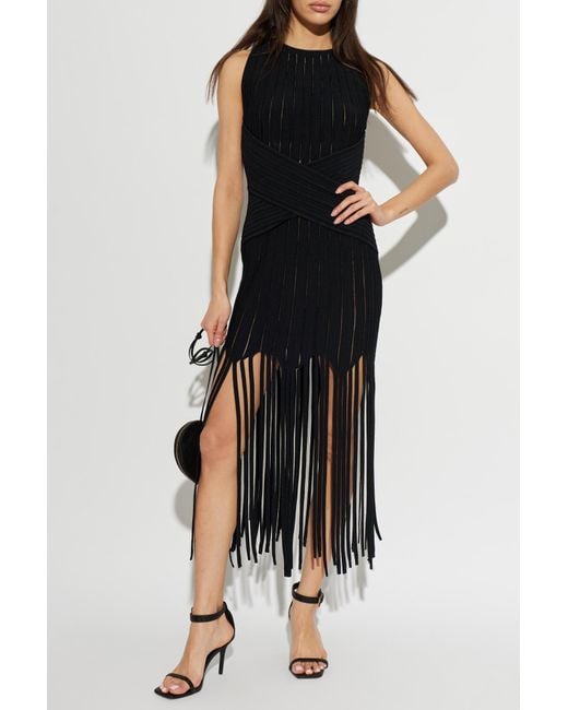Balmain Black Sleeveless Dress