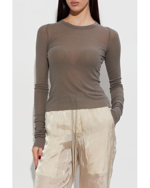 Rick Owens Natural Fitted Top