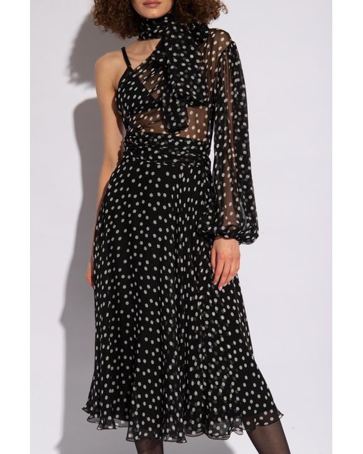 Dolce & Gabbana Black Silk Dress,