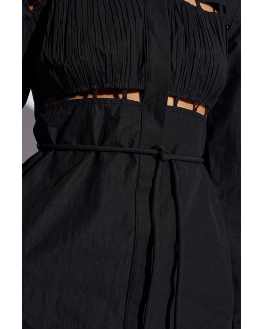 Nanushka Black 'genea' Dress With Cutouts,