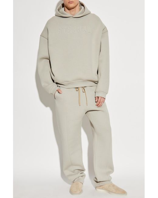 Fear Of God White Pants With Logo for men