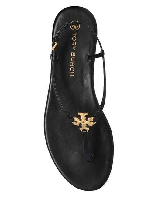 サンダル・ミュール TORY BURCH BLACK SUEDE CAPRI SANDALS Tory Burch 'capri' Sandals in Black | Lyst
