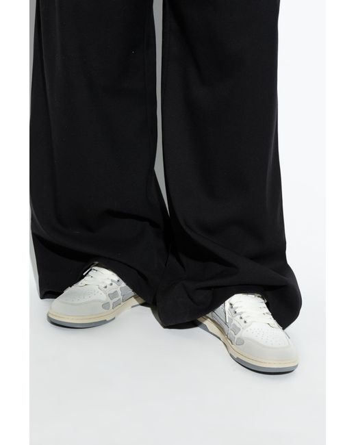 Amiri White Sneakers Crystal Suede Skel Top for men