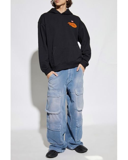 DIESEL Blue Hoodie 'S-Boxt-Hood-T5' for men
