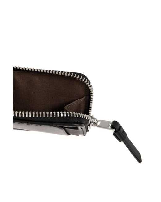AllSaints Black Leather Card Holder 'Remy'