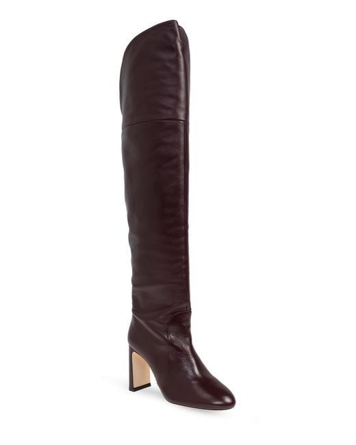 Stuart Weitzman Brown Heeled Boots 'Babette'