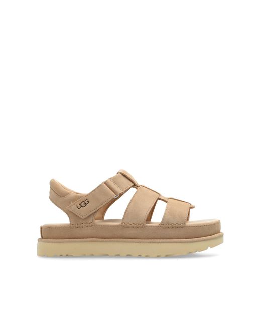 Ugg Natural 'goldenstrap' Platform Sandals,