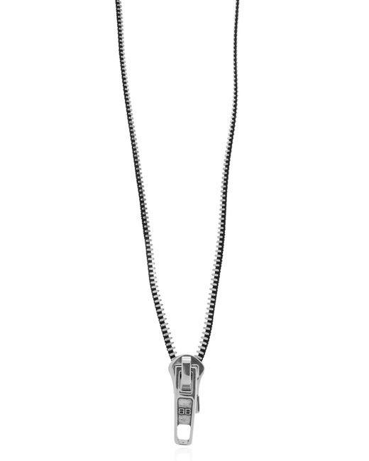Balenciaga Black Necklace With A Zipper Motif