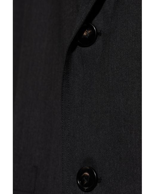 Bottega Veneta Black Wool Coat for men