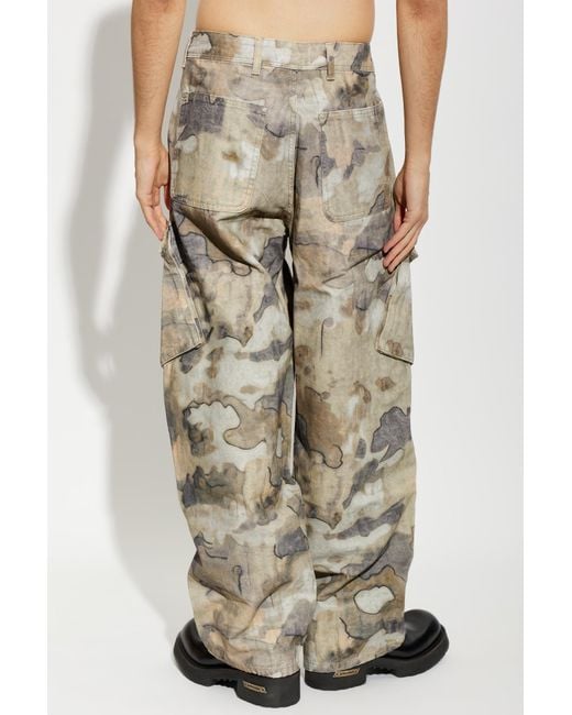 Represent White Patterned Jeans for men