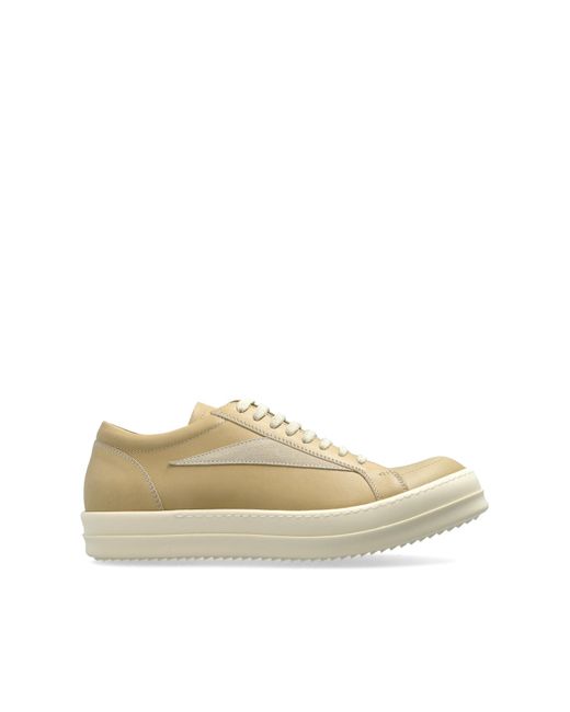 Rick Owens Natural Sports Shoes Vintage Sneaks