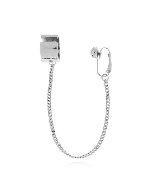 DSquared² White Brass Ear Cuff for men