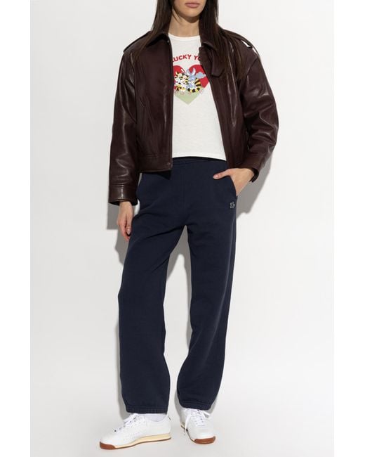KENZO Blue Sweatpants With Patch