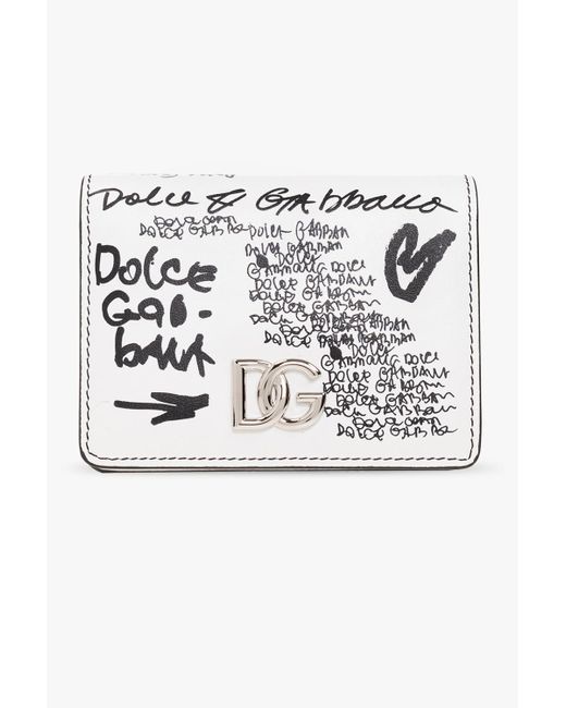 Dolce & Gabbana Metallic Leather Wallet