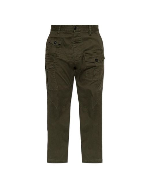 DSquared² Green 'Cargo' Trousers for men