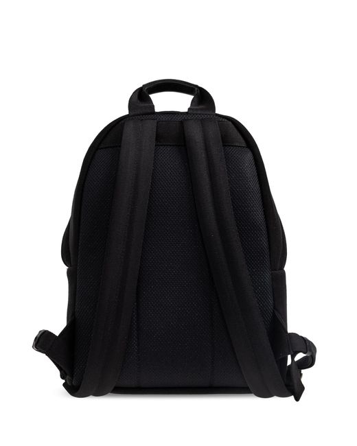 Palm Angels Black Backpack With Embroidered Logo for men