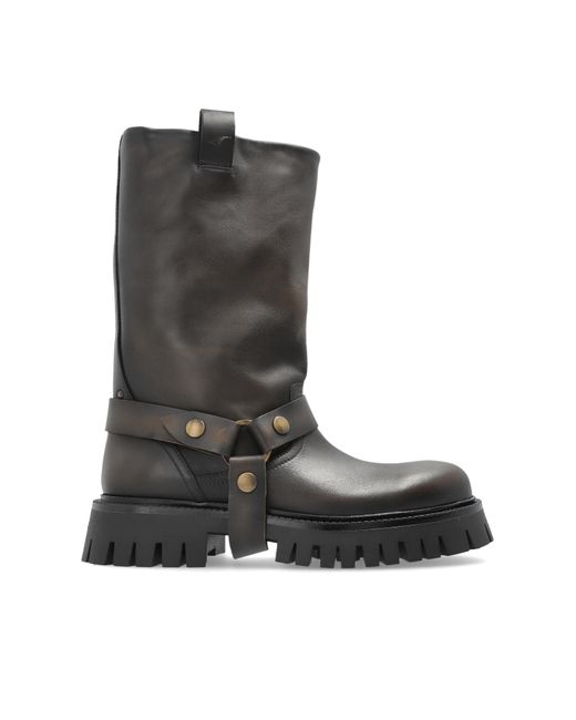 Golden Goose Deluxe Brand Black "Kurt Chunky" Ankle Boots