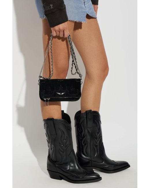 Zadig & Voltaire Black 'Rock Nano' Bag