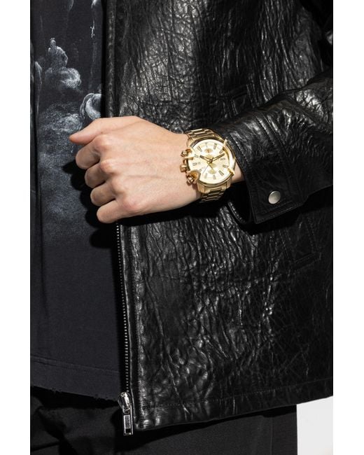 DIESEL Metallic Steel Watch "Griffed" for men