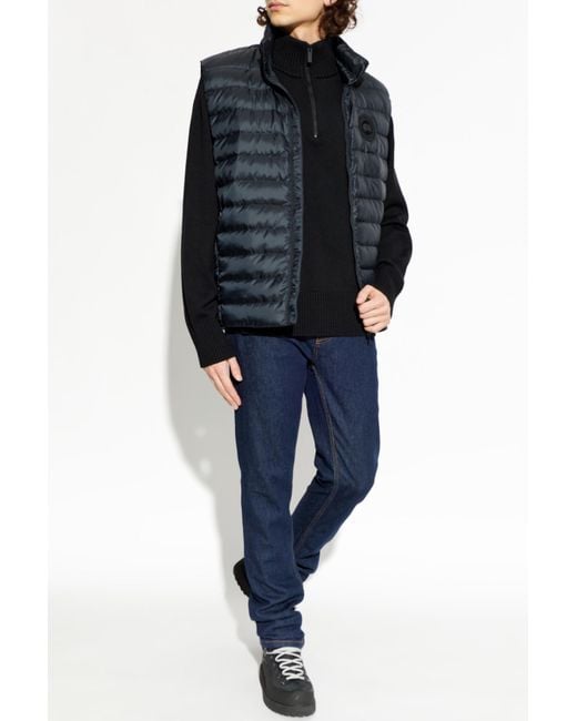 Canada Goose Blue Quilted Vest "Stratus" for men