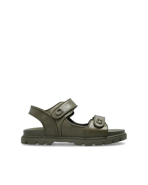 COACH Green Sandals With Logo for men