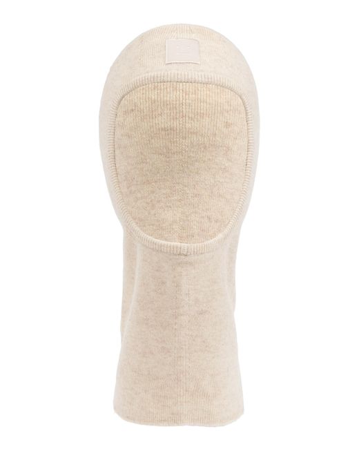 Acne Natural Wool Balaclava